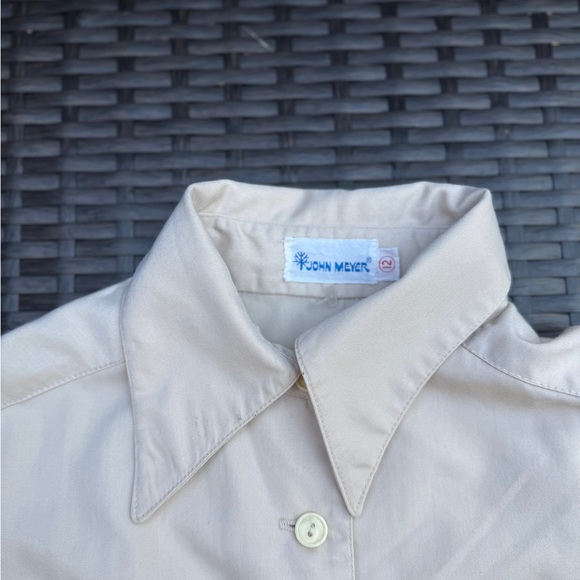 Cream Workwear Jumpsuit with Belted Waist and Long Sleeves - Picture 3 of 5